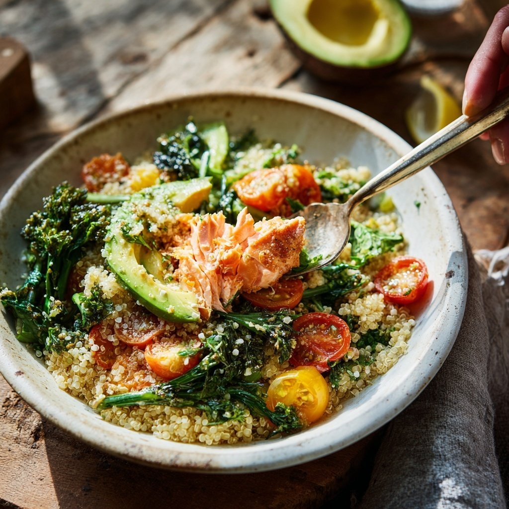 Salmon Quinoa Bowl with Avocado