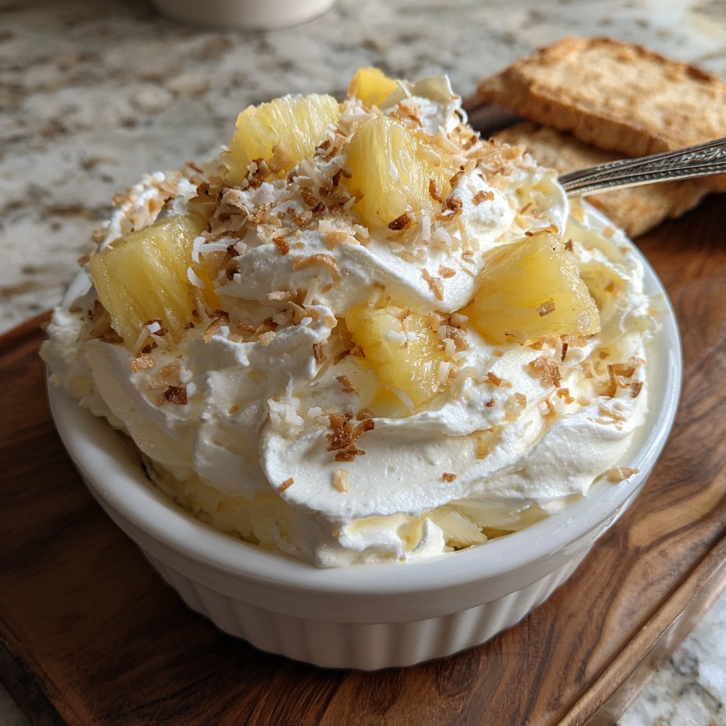 Pineapple Coconut Cottage Cheese Whip