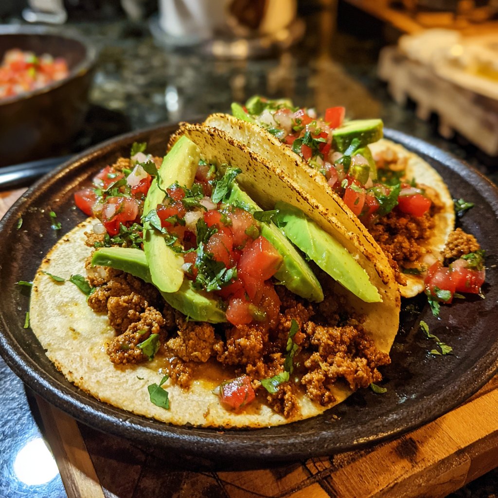 Cilantro Lime Ground Turkey Tacos