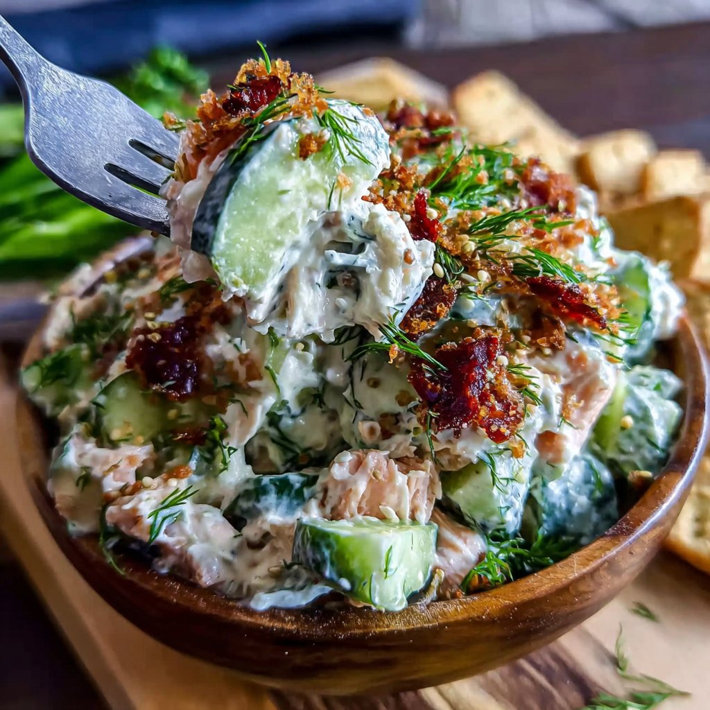Yogurt Dill Salmon Salad
