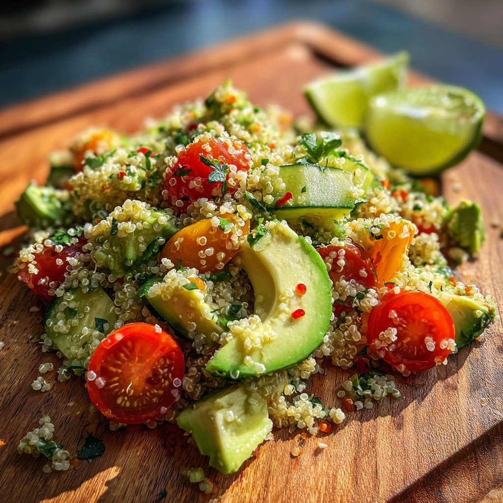Healthy Avocado Quinoa Salad