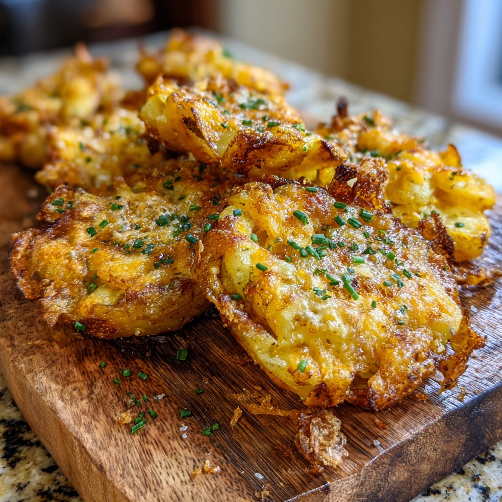 Rustic Airfried Cheesy Potatoes