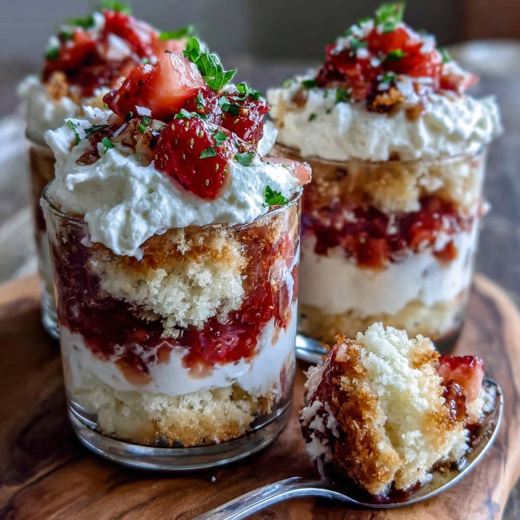 Strawberry Shortcake Delight Cups