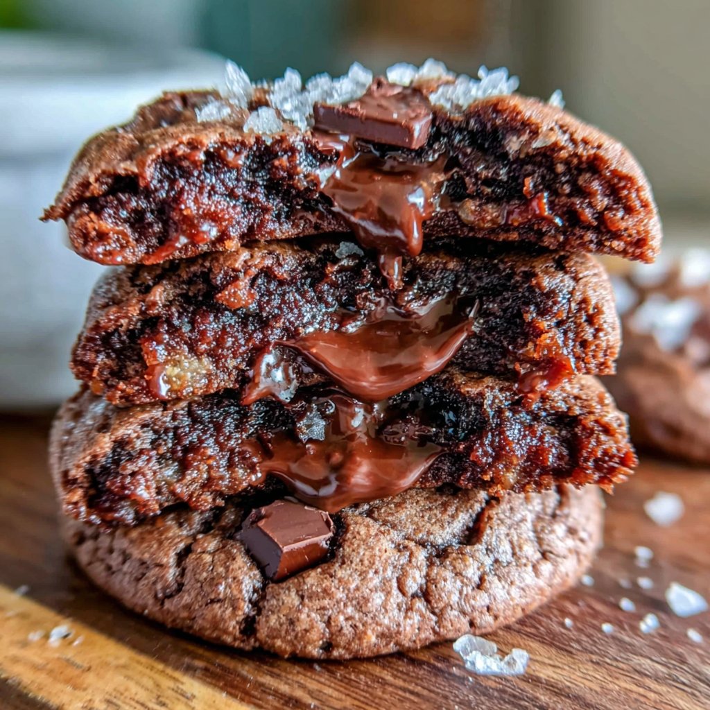 Double Chocolate Brownie Cookies