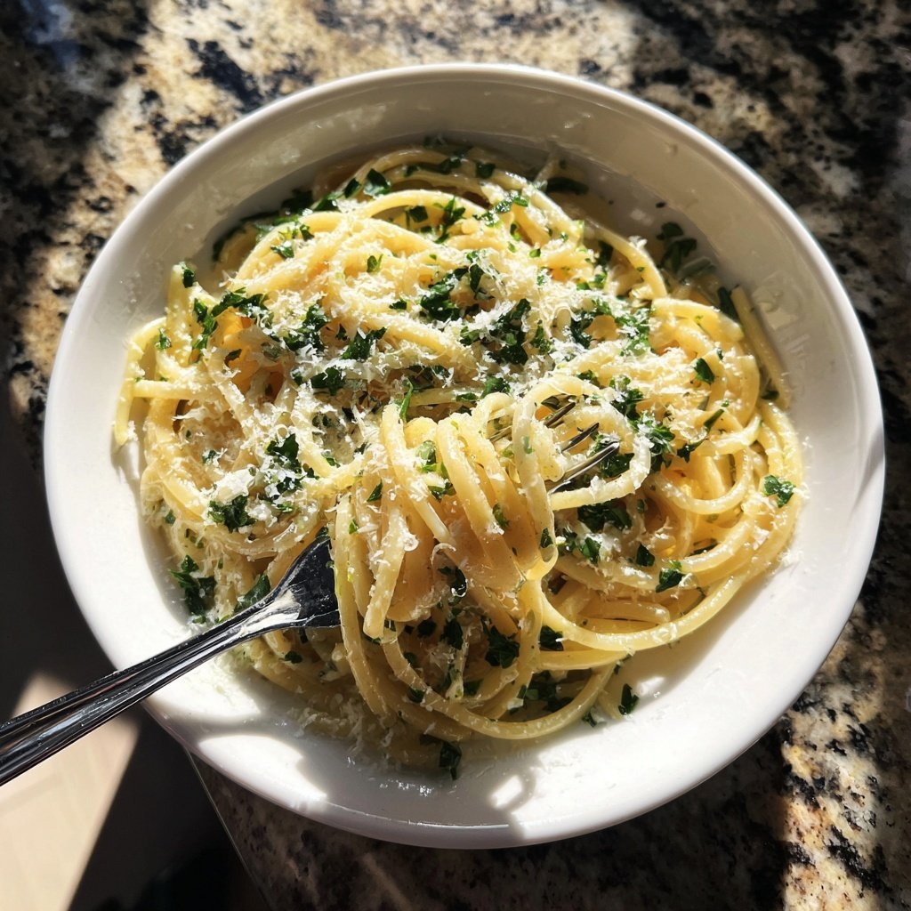 Quick Garlic Butter Pasta